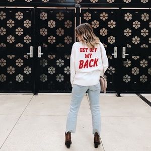 Get off my back sweater